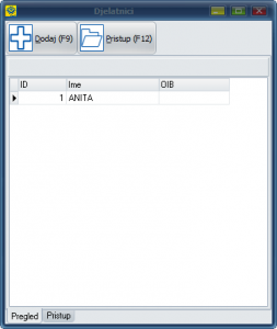 pregled djelatnika