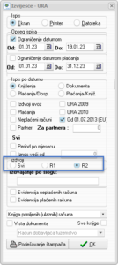 ispis R2 računa