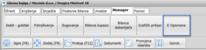 manager opomene