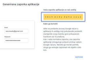 Gmail lozinka