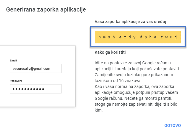 Gmail lozinka