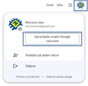 Gmail postavke